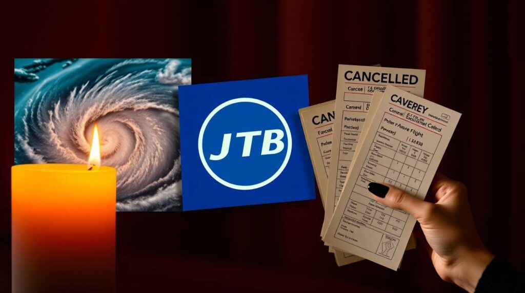 【JTB】JTBの台風によるキャンセル料は交通機関の運行状況で決まる