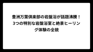豊洲万葉倶楽部の岩盤浴が話題沸騰！3つの特別な岩盤浴室と絶景ヒーリング体験の全貌