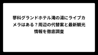 蓼科グランドホテル滝の湯にライブカメラはある？周辺の代替案と最新観光情報を徹底調査