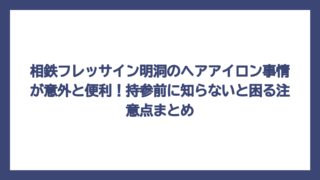 相鉄フレッサイン明洞のヘアアイロン事情が意外と便利！持参前に知らないと困る注意点まとめ