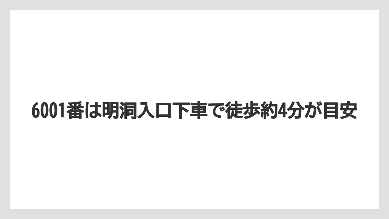【リゾート】【宿泊】【旅】6001番は明洞入口下車で徒歩約4分が目安