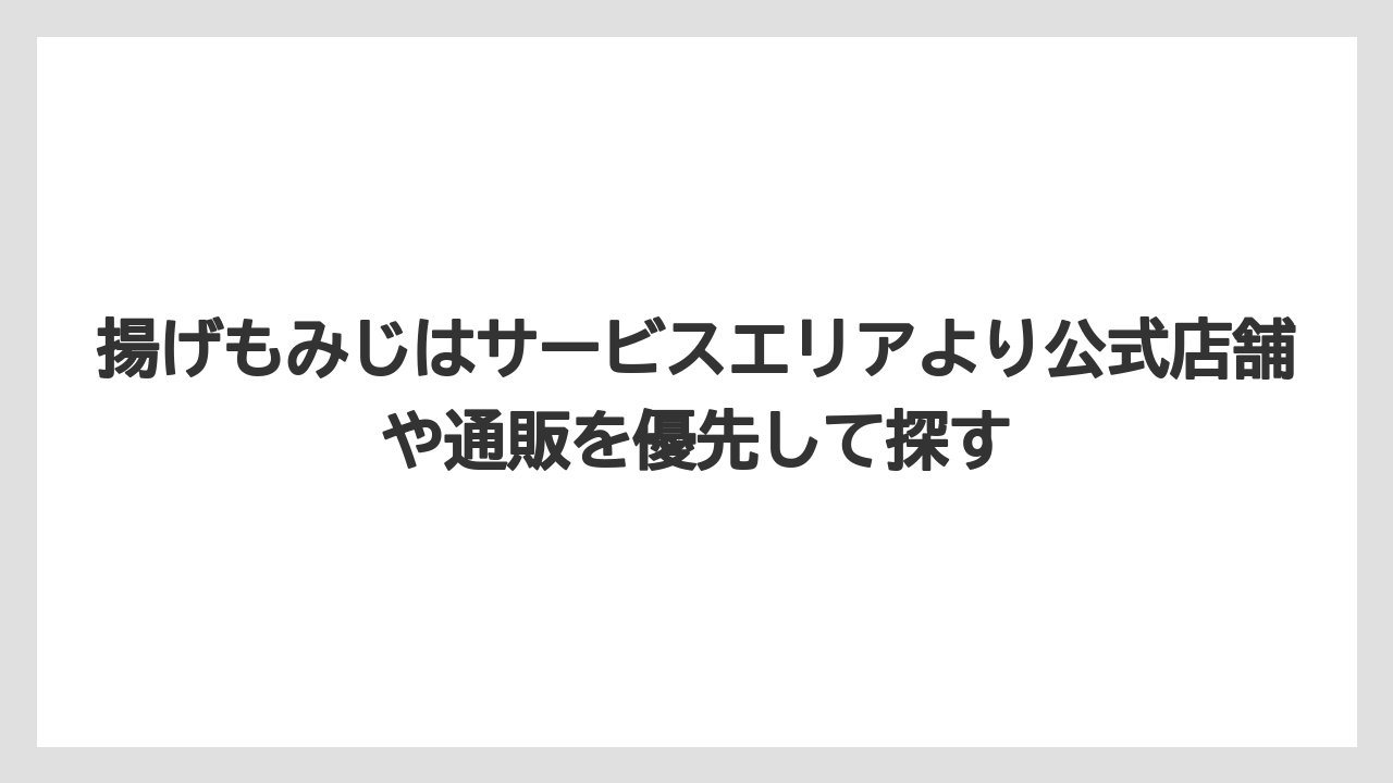 【リゾート】【宿泊】【旅】揚げもみじはサービスエリアより公式店舗や通販を優先して探す