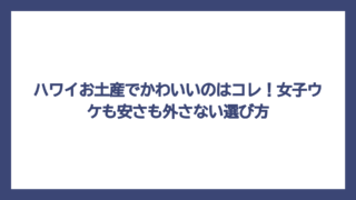 ハワイお土産でかわいいのはコレ！女子ウケも安さも外さない選び方