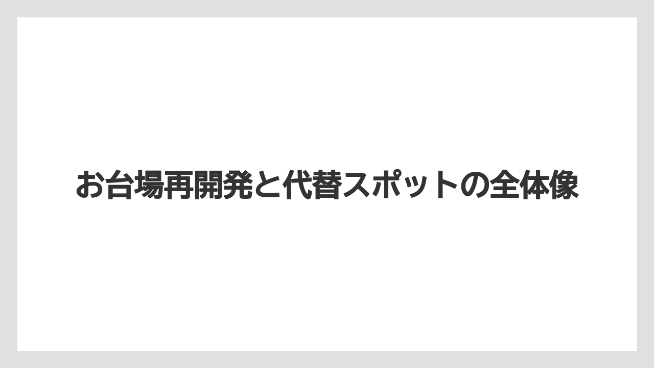 【リゾート】【大江戸温泉物語】【宿泊】大江戸温泉お台場 再開の可能性をめぐる見方