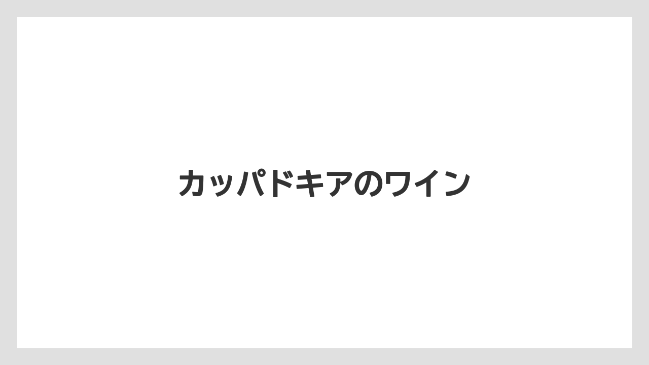 【お土産】【宿泊】【旅】カッパドキアのワイン