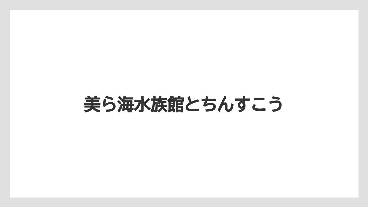 【お土産】【ご当地】【リゾート】【宿泊】【旅】美ら海水族館とちんすこう