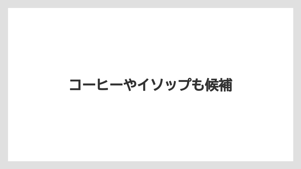 【お土産】【宿泊】【旅】コーヒーやイソップも候補