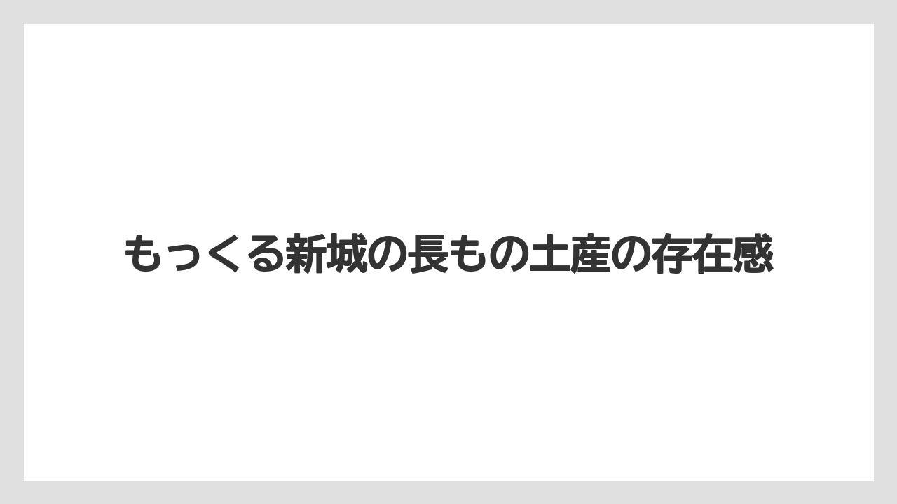 【リゾート】【宿泊】【旅】もっくる新城の長もの土産の存在感