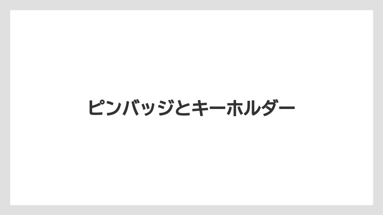【お土産】【リゾート】【宿泊】【旅】ピンバッジとキーホルダー