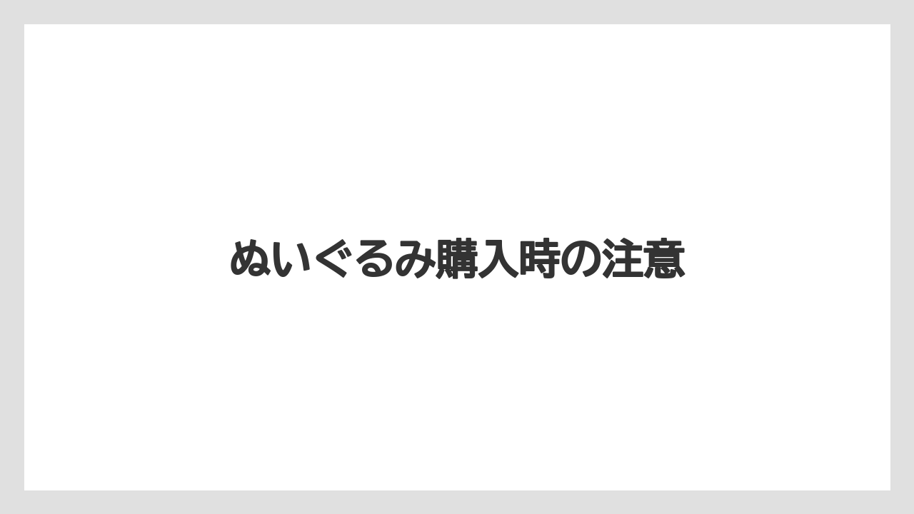 【お土産】【リゾート】【宿泊】【手土産】【旅】ぬいぐるみ購入時の注意