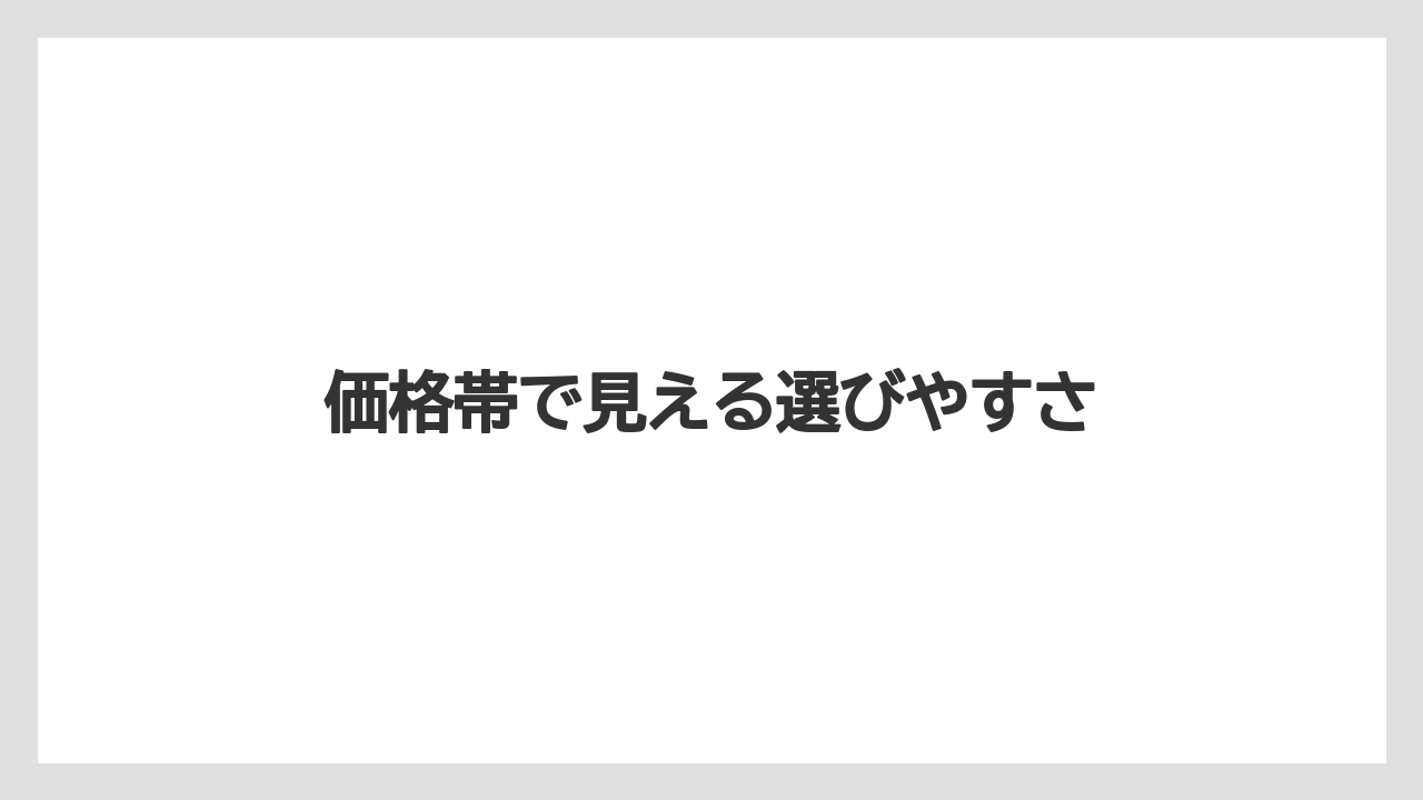 【リゾート】【宿泊】【旅】価格帯で見える選びやすさ