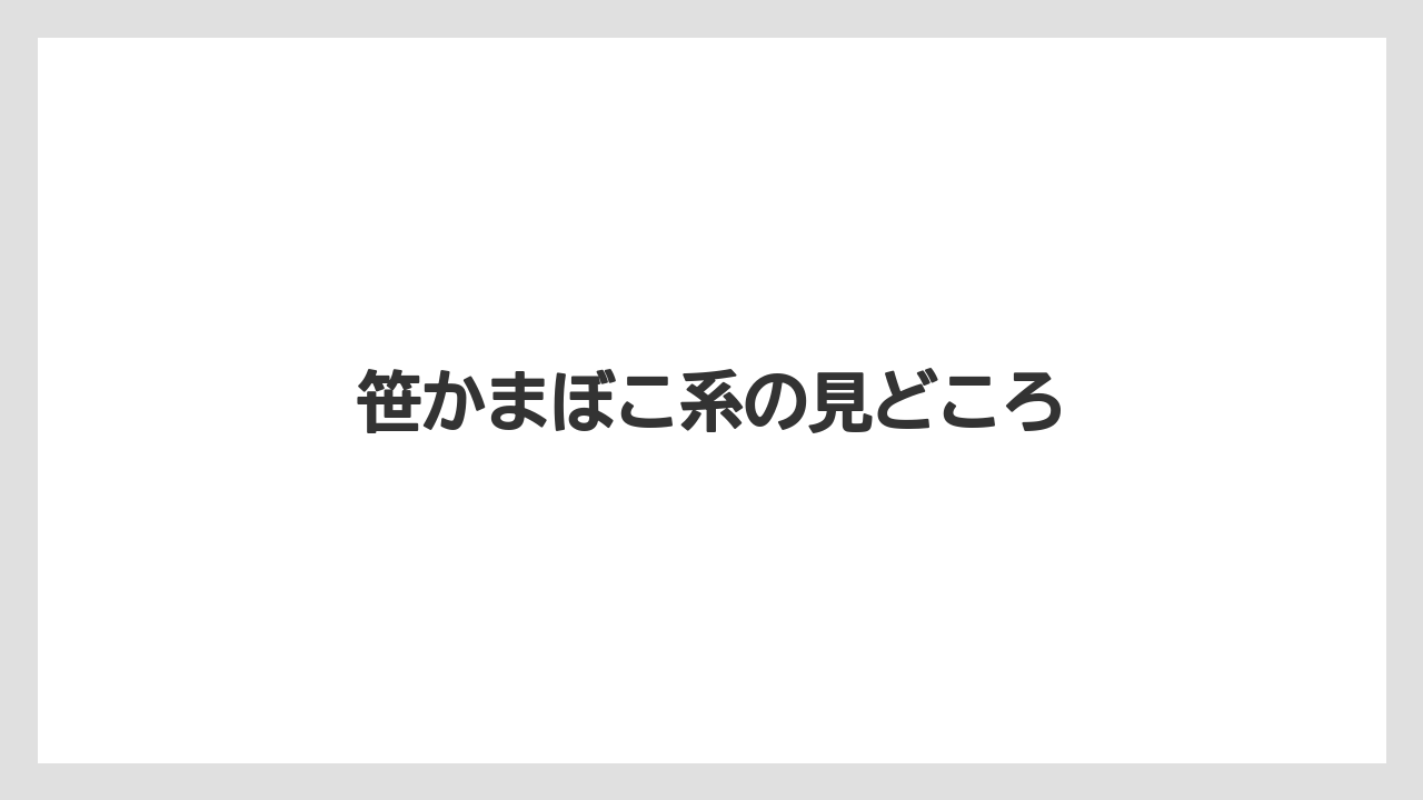 【リゾート】【宿泊】【旅】笹かまぼこ系の見どころ