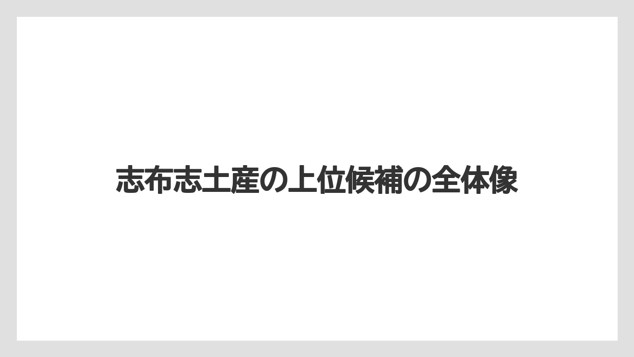 【リゾート】【宿泊】【旅】志布志土産の上位候補の全体像