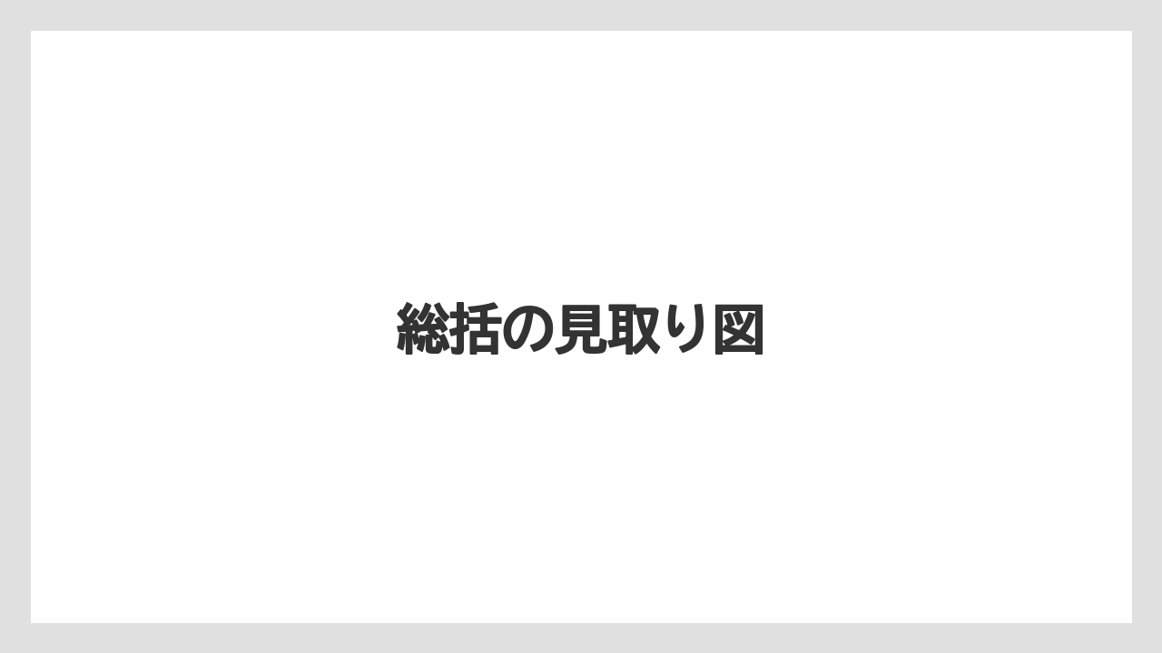 【リゾート】【宿泊】【旅】総括の見取り図