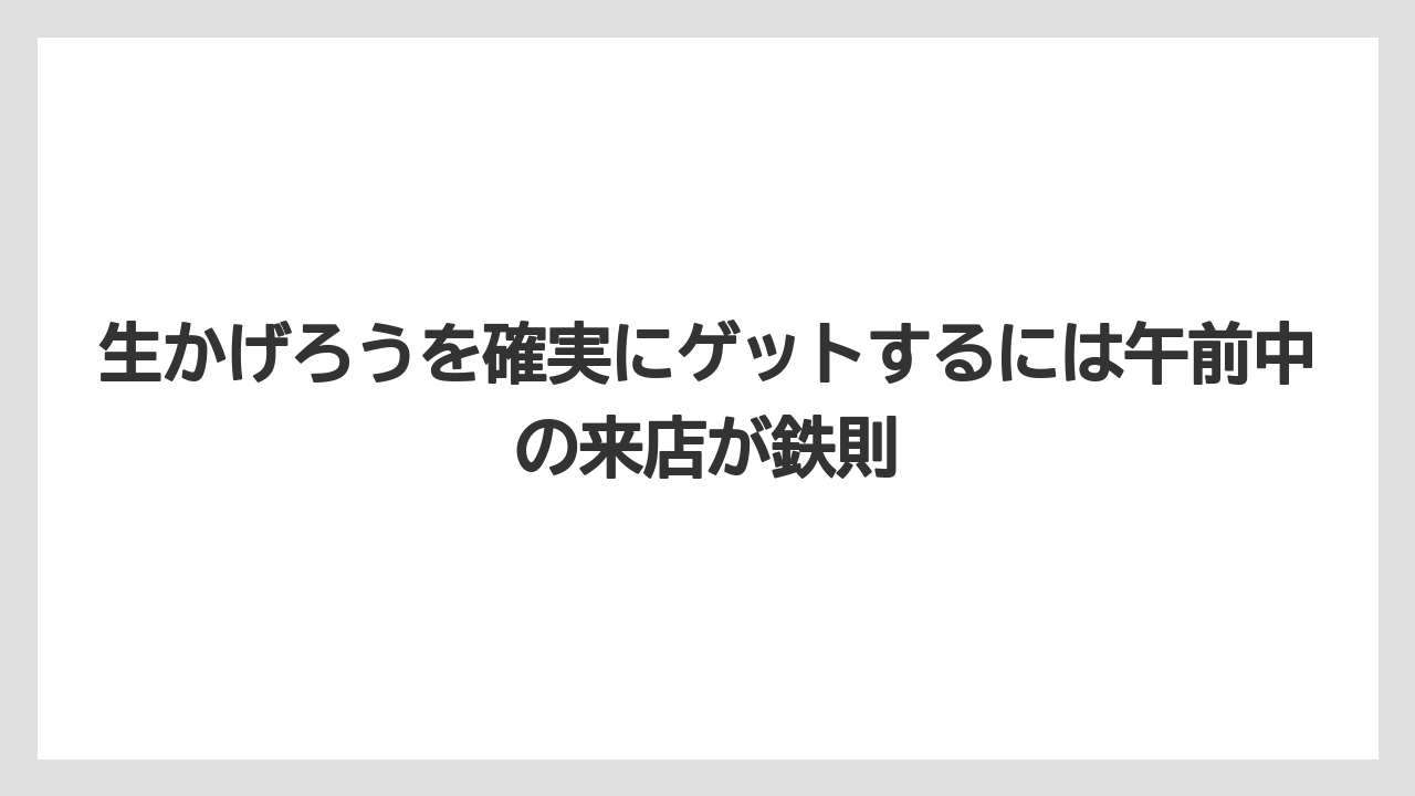【リゾート】【宿泊】【旅】生かげろうを確実にゲットするには午前中の来店が鉄則