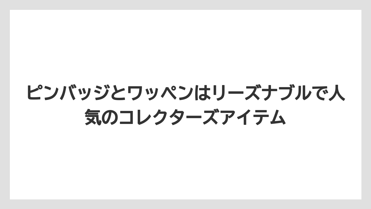 【リゾート】【宿泊】【旅】ピンバッジとワッペンはリーズナブルで人気のコレクターズアイテム